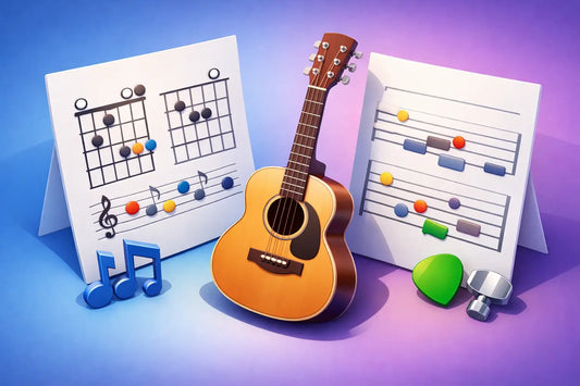 Chord Charts Versus Guitar Tabs