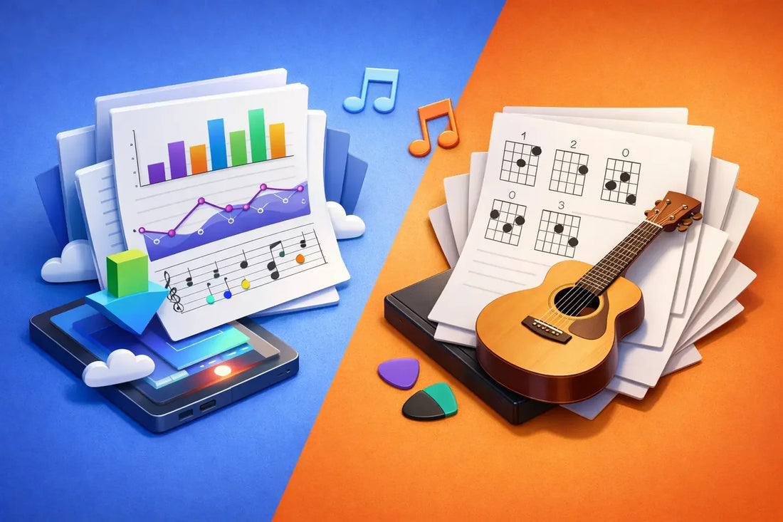 Downloadable Charts Versus Free Chord Sheets