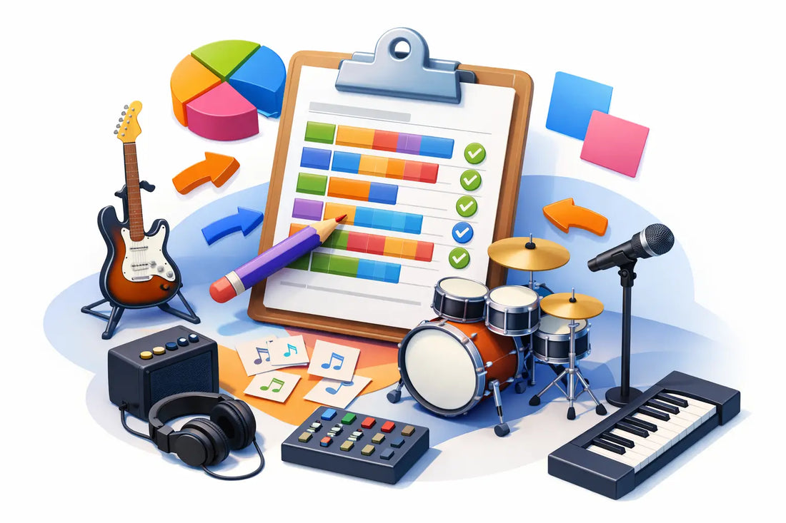 Cover Band Rehearsal Chart Example That Works